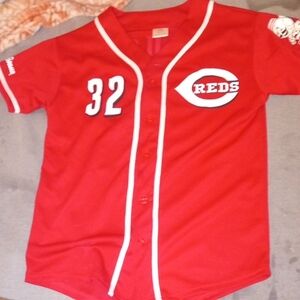 Women's Red Baseball Jersey
